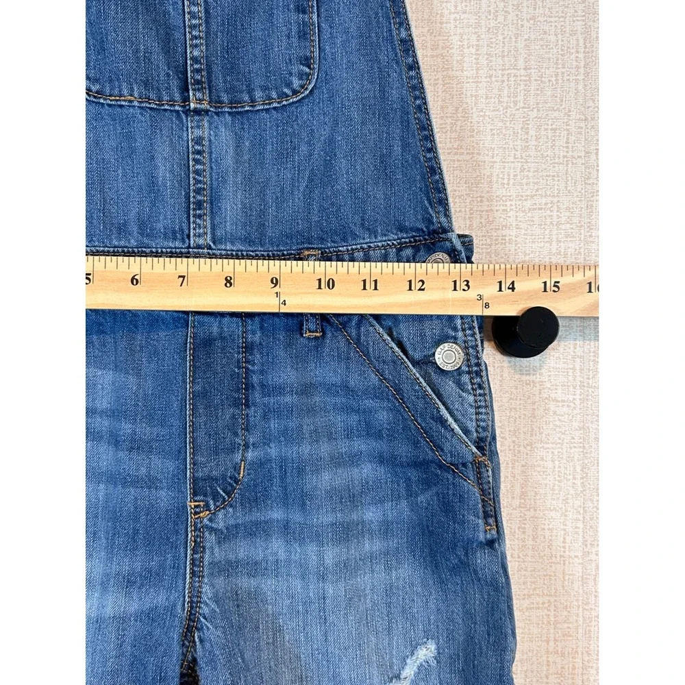 Vintage Gap Kids XL Blue‎ Denim Shortalls Distressed Overalls Regular Y2K 90's